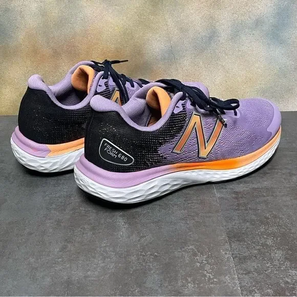 New Balance Fresh Foam 680 V7 Purple/Black/Orange Women's Running Shoes Size 11B - Picture 10 of 16